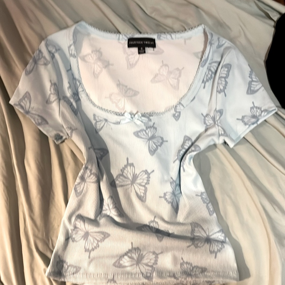 Blue short sleeve top!